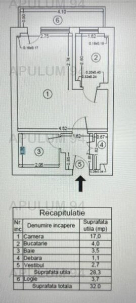 Garsoniera, 32mp, zona Metrou Tineretului si Parcul Tineretului